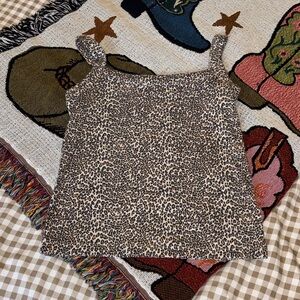 American Eagle Outfitters Leopard Print Tank Top